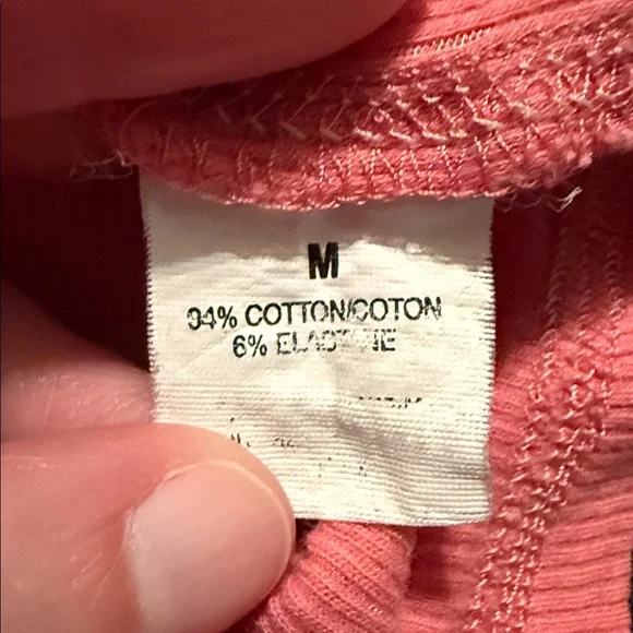 π€ABERCROMBIE & FITCH LIGHT CORAL THIN HENLEY TOP SIZE Mπ€ - Picture 8 of 9